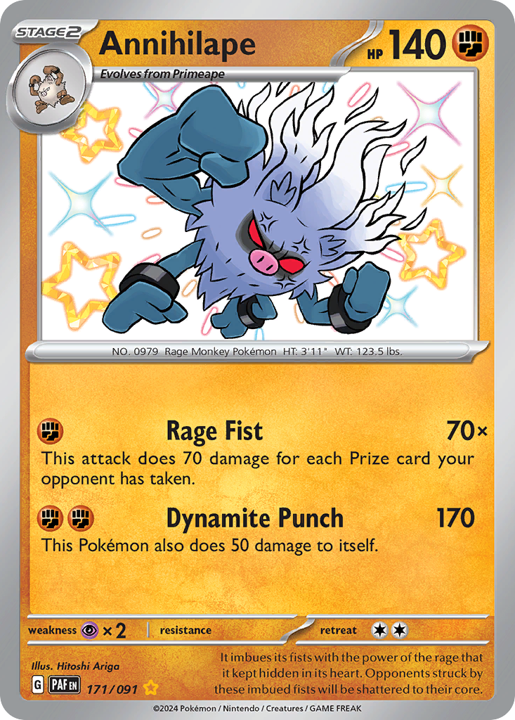 Paldean Fates Annihilape #171/91